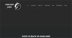 Desktop Screenshot of oaklandjudo.com